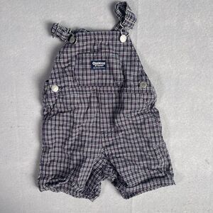 Osh‎ Kosh B'Gosh Overall One Piece Infant Sz 24 Months Plaid